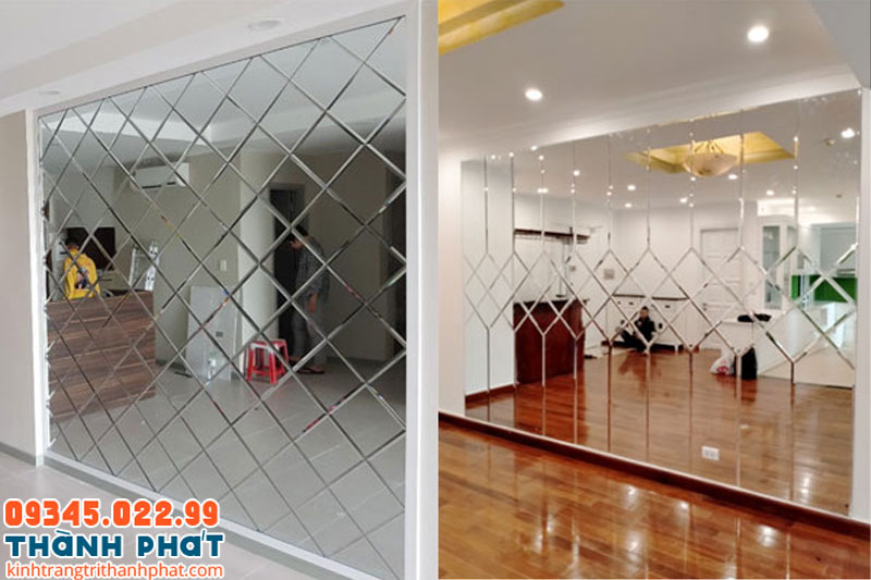 Mẫu gương 3D, 4D tối giản