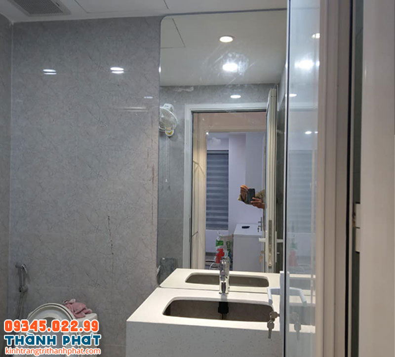 Gương dán tường hình chữ nhật