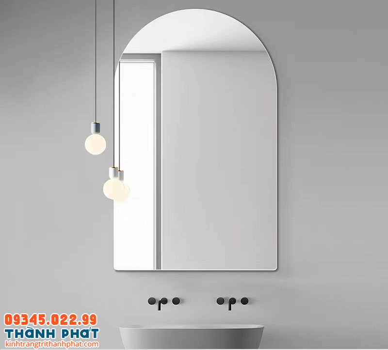 Gương dán tường nhà tắm