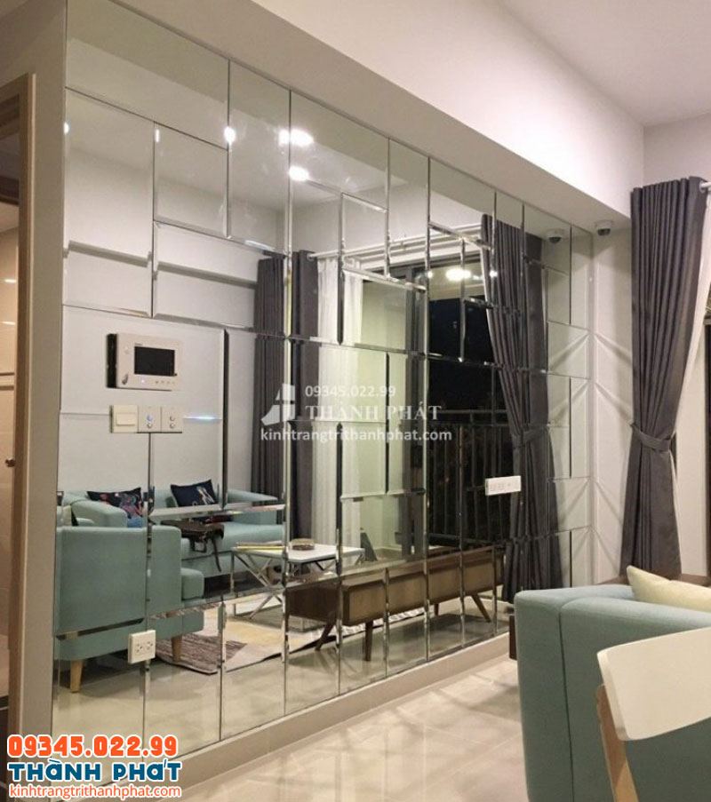 Mẫu gương ghép ô vuông, chữ nhật