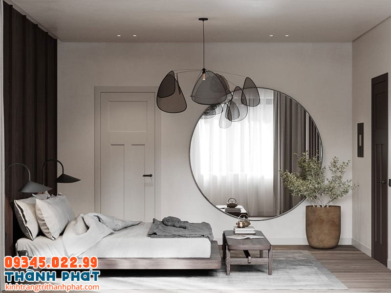 Gương dán tường tối giản