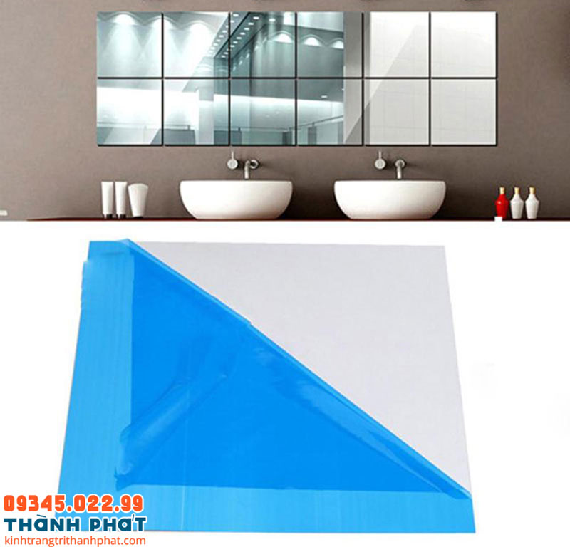 Gương dẻo dán tường.