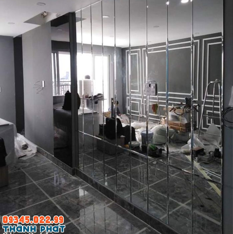 Gương dán tường hình chữ nhật
