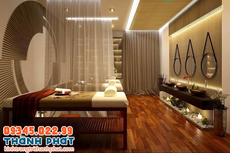 Gương trang trí trong không gian spa